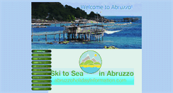 Desktop Screenshot of abruzzoholidayinformation.com