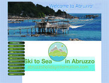 Tablet Screenshot of abruzzoholidayinformation.com